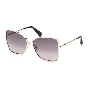 NEW MAX MARA SUNGLASSES MM0097 32B GOLD WOMEN EYEWEAR